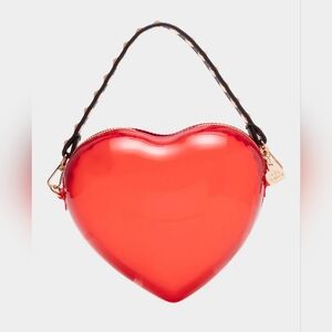 Betsey Johnson Red Heart Beat Crossbody Purse NWT